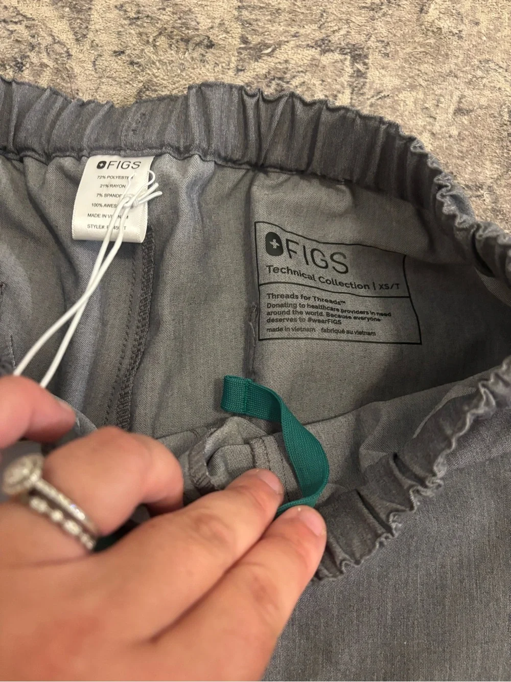 FIGS Pisco Basic Scrub Pants Men's graphite XS/T